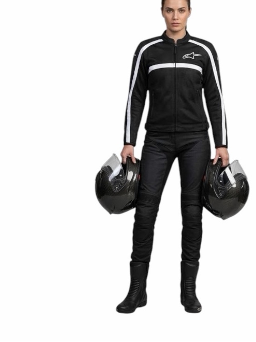 Alpinestars Stella Breeze Air Flo Womens Mesh Motorcycle Jacket Black L W/ Armor